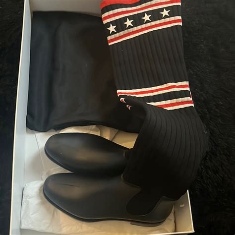 givenchy sale boots|givenchy thigh high sock boots.